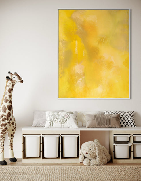 Screaming Yellow Zonker | Framed Giclee Print on Canvas
